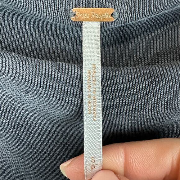 Free People Dress Women Small Cream Floral Steppin Out Tunic Oversize Beach Boho - Picture 9 of 15